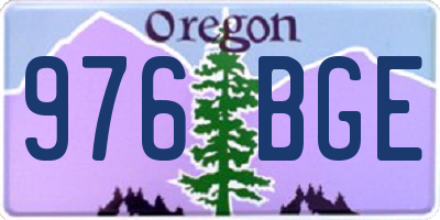 OR license plate 976BGE