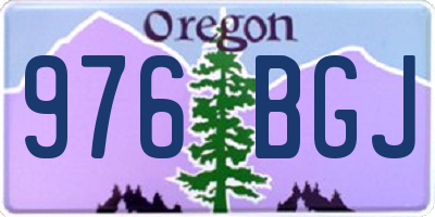 OR license plate 976BGJ
