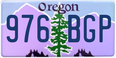 OR license plate 976BGP