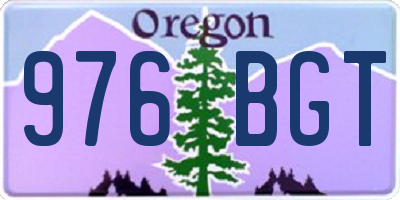 OR license plate 976BGT