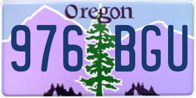 OR license plate 976BGU