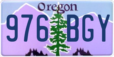 OR license plate 976BGY