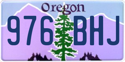 OR license plate 976BHJ