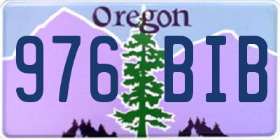 OR license plate 976BIB