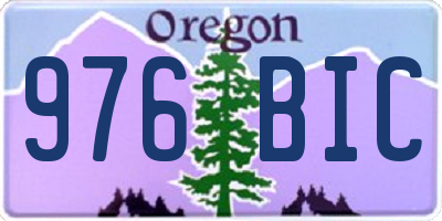 OR license plate 976BIC