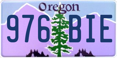 OR license plate 976BIE