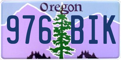 OR license plate 976BIK