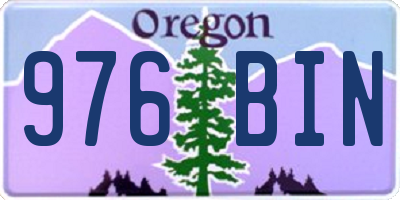 OR license plate 976BIN