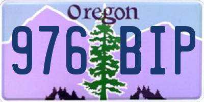 OR license plate 976BIP