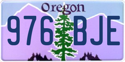 OR license plate 976BJE
