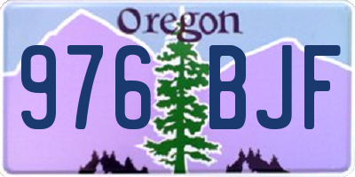 OR license plate 976BJF
