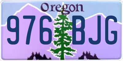 OR license plate 976BJG