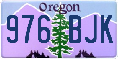 OR license plate 976BJK