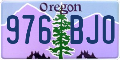 OR license plate 976BJO