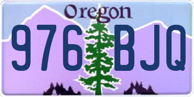 OR license plate 976BJQ