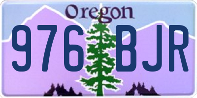 OR license plate 976BJR