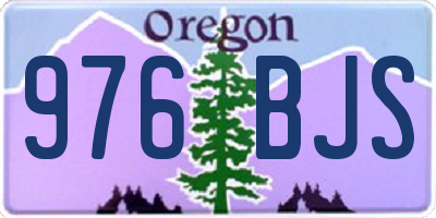 OR license plate 976BJS