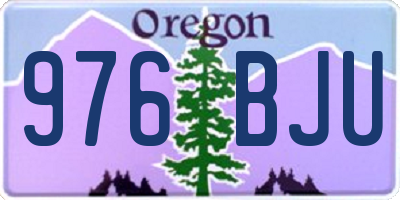 OR license plate 976BJU