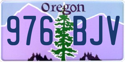 OR license plate 976BJV