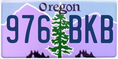 OR license plate 976BKB