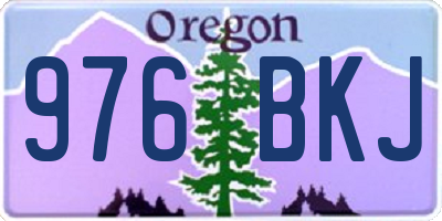 OR license plate 976BKJ