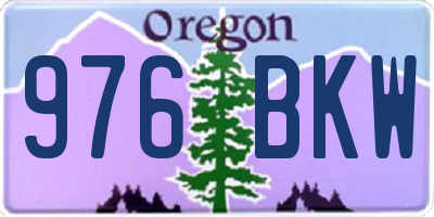OR license plate 976BKW