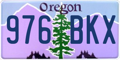 OR license plate 976BKX