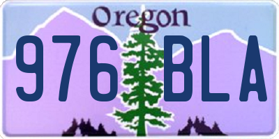 OR license plate 976BLA