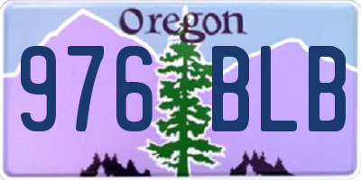 OR license plate 976BLB