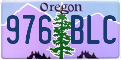 OR license plate 976BLC