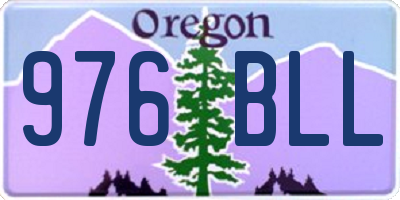 OR license plate 976BLL