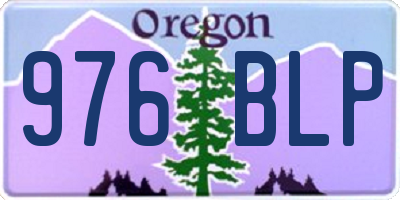 OR license plate 976BLP