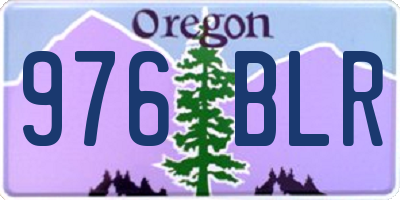 OR license plate 976BLR