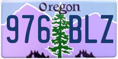 OR license plate 976BLZ