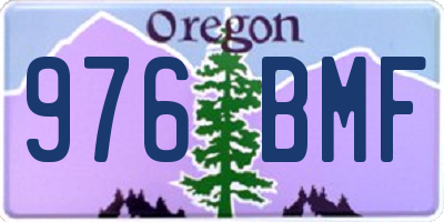 OR license plate 976BMF