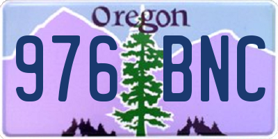 OR license plate 976BNC