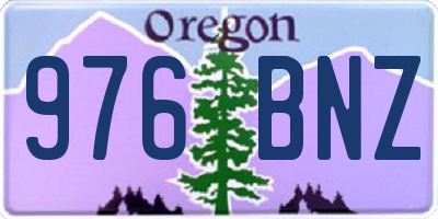 OR license plate 976BNZ