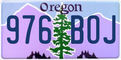 OR license plate 976BOJ
