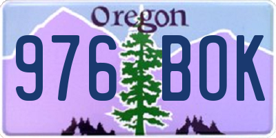 OR license plate 976BOK