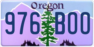 OR license plate 976BOO
