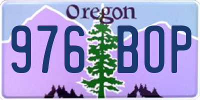 OR license plate 976BOP