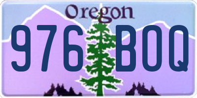 OR license plate 976BOQ