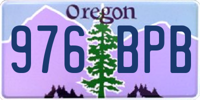 OR license plate 976BPB