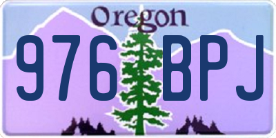 OR license plate 976BPJ