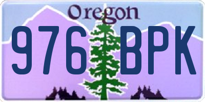 OR license plate 976BPK