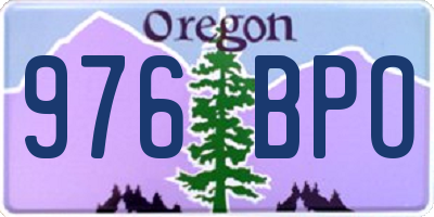 OR license plate 976BPO