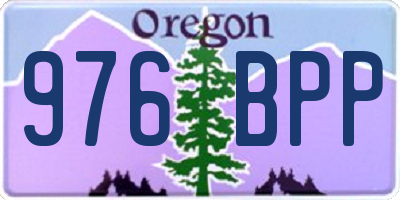 OR license plate 976BPP