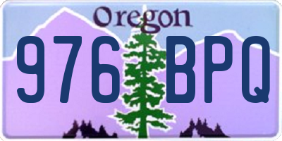 OR license plate 976BPQ