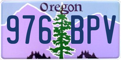 OR license plate 976BPV