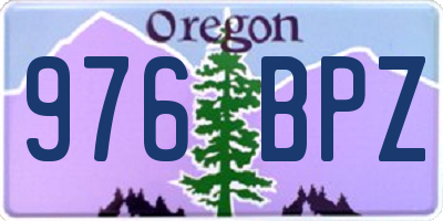 OR license plate 976BPZ